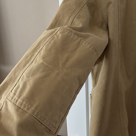 Barn Coat Jacket Mens 2XL Brown Canvas Flannel Lined Barn Vintage Chore - Picture 7 of 9